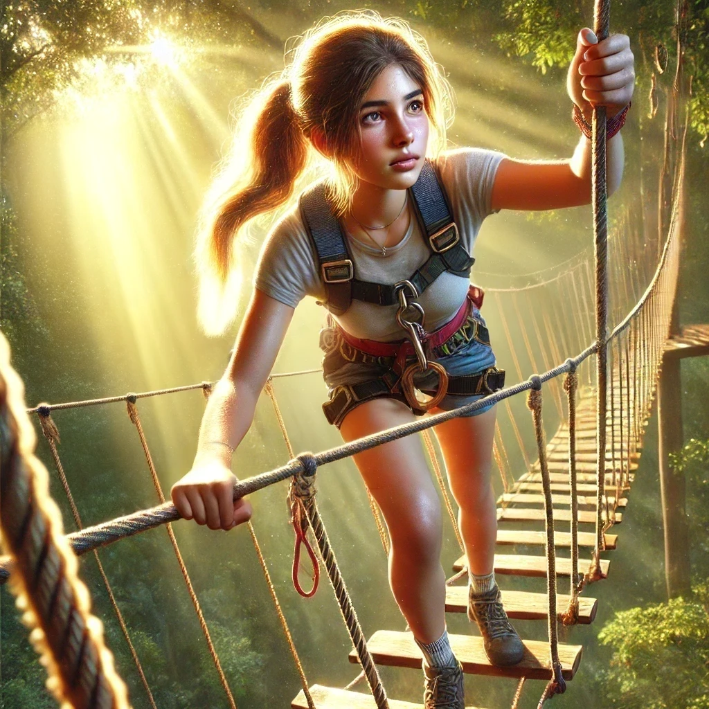 Adventurer on Bridge