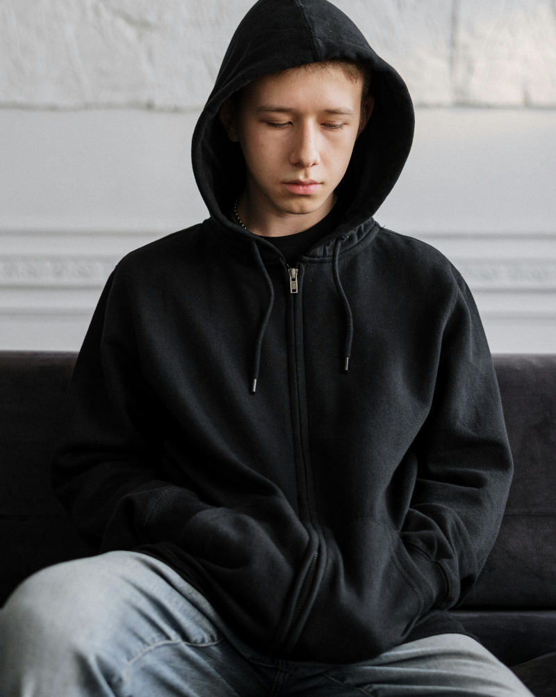 Disappointed teen